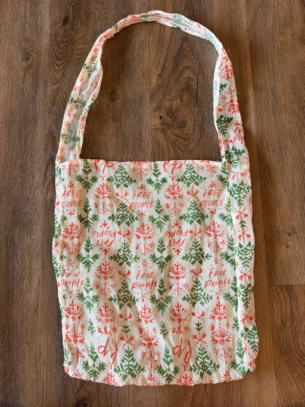 Free People Holiday Reusable Shopping Tote